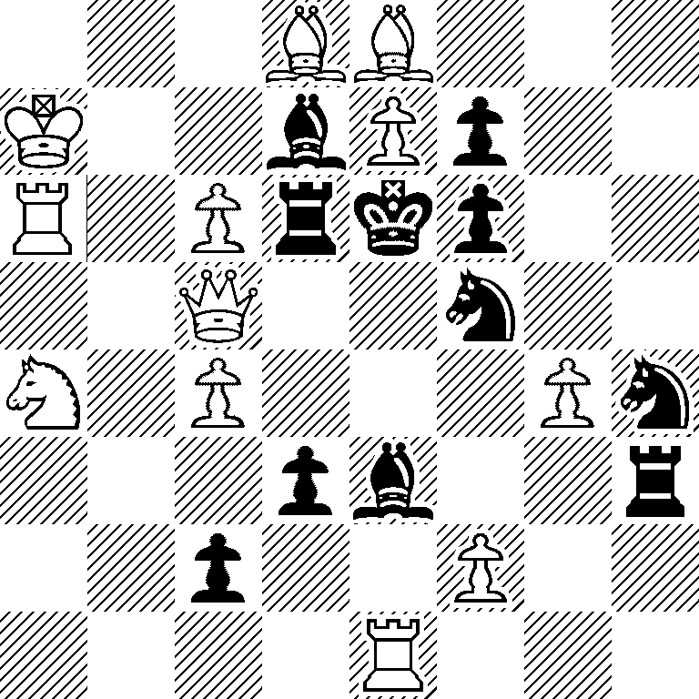 3BB3/K2bPp2/R1Prkp2/2Q2n2/N1P3Pn/3pb2r/2p2P2/4R3