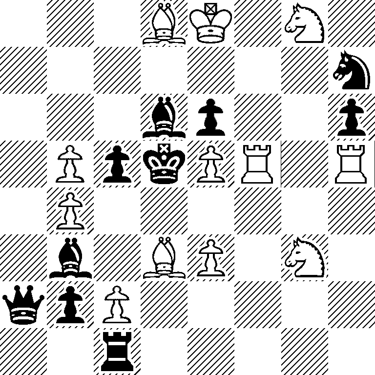 3BK1N1/7n/3bp2p/1PpkPR1R/1P6/1b1BP1N1/qpP5/2r5