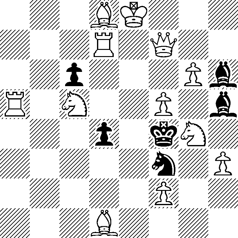 3BK3/3R1Q2/2p3Pb/R1N2P1b/3p1kN1/5n1P/5P2/3B4