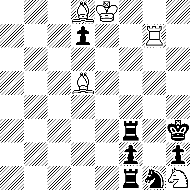 3BK3/3p2R1/8/3B4/8/5r1k/5p1p/5rnN