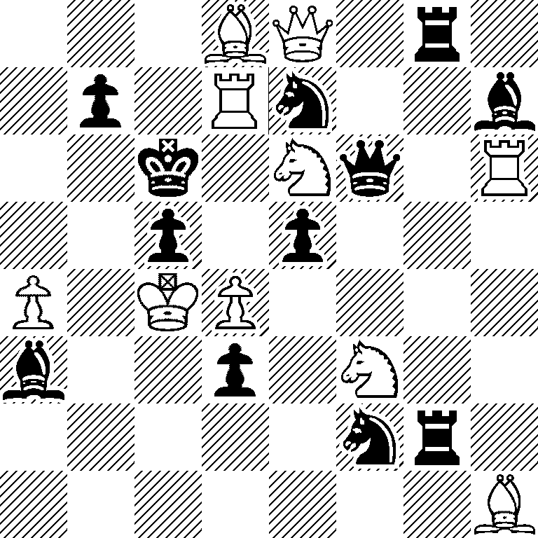 3BQ1r1/1p1Rn2b/2k1Nq1R/2p1p3/P1KP4/b2p1N2/5nr1/7B