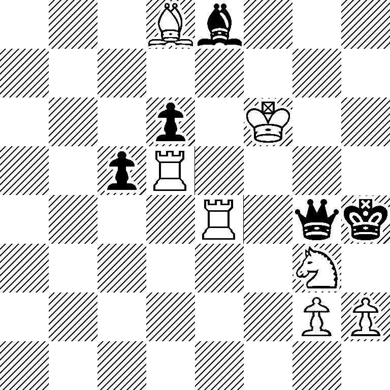 3Bb3/8/3p1K2/2pR4/4R1qk/6N1/6PP/8