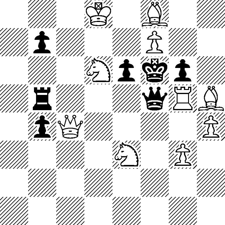 3K1B2/1p3P2/3Npkp1/1r3qRB/1pQ4P/4N1P1/8/8