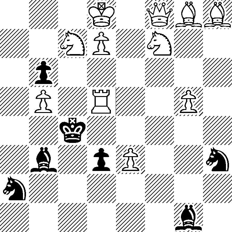 3K1QBB/2NP1N2/1p6/1P1R2P1/2k5/1b1pP2n/n7/6b1