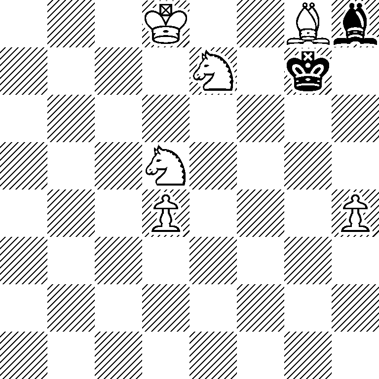 3K2Bb/4N1k1/8/3N4/3P3P/8/8/8