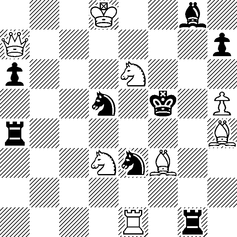 3K2b1/Q6p/p3N3/3n1k1P/r6B/3NnB2/8/4R1r1