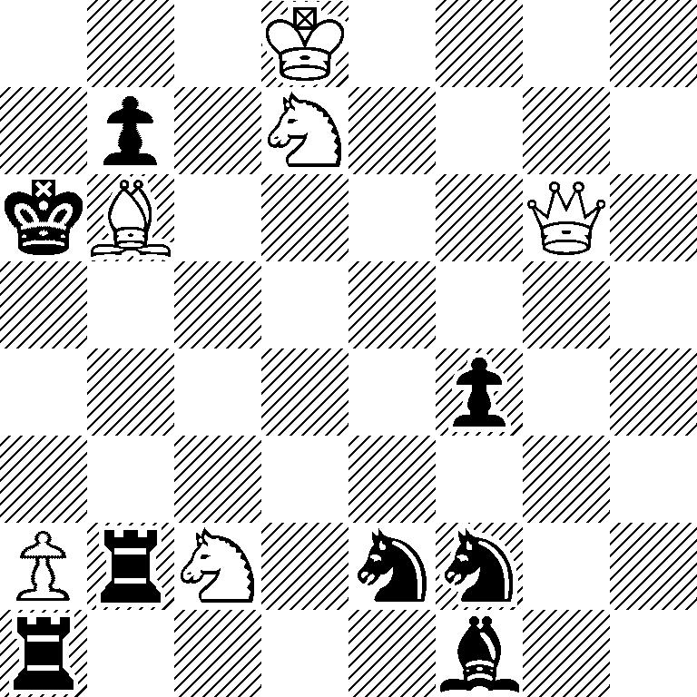 3K4/1p1N4/kB4Q1/8/5p2/8/PrN1nn2/r4b2