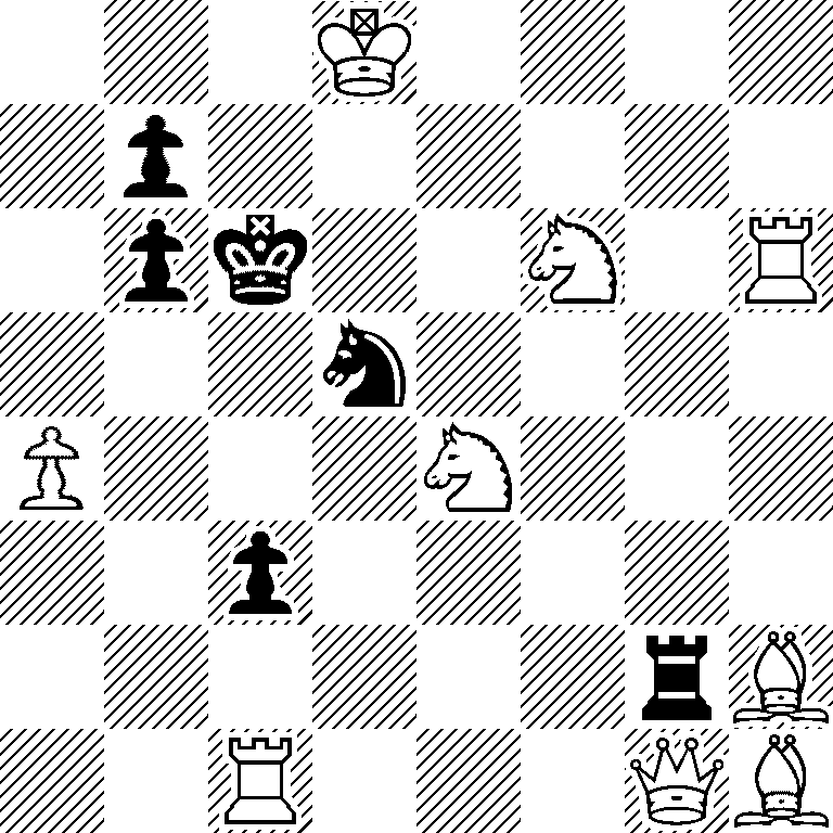 3K4/1p6/1pk2N1R/3n4/P3N3/2p5/6rB/2R3QB