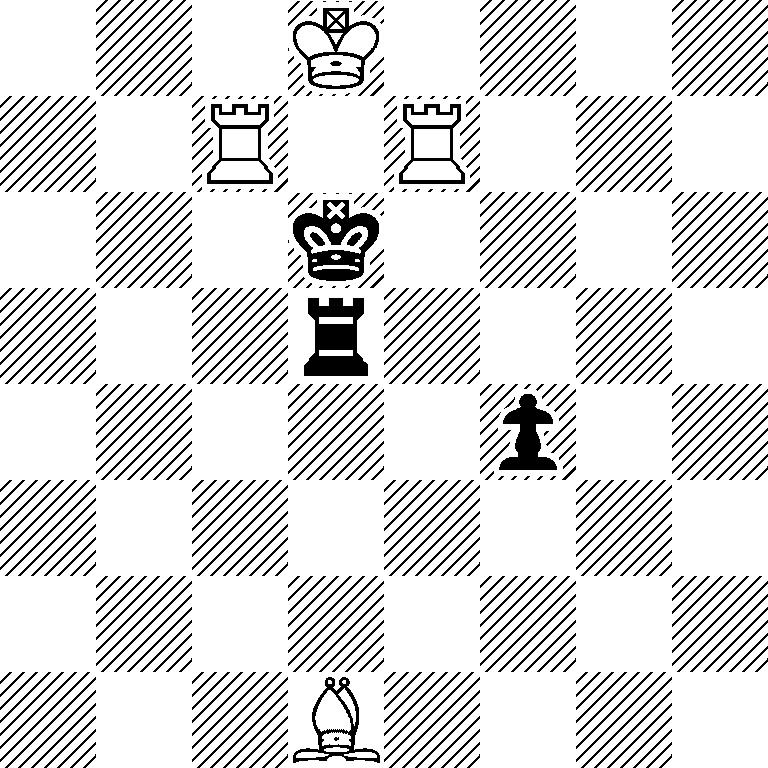3K4/2R1R3/3k4/3r4/5p2/8/8/3B4
