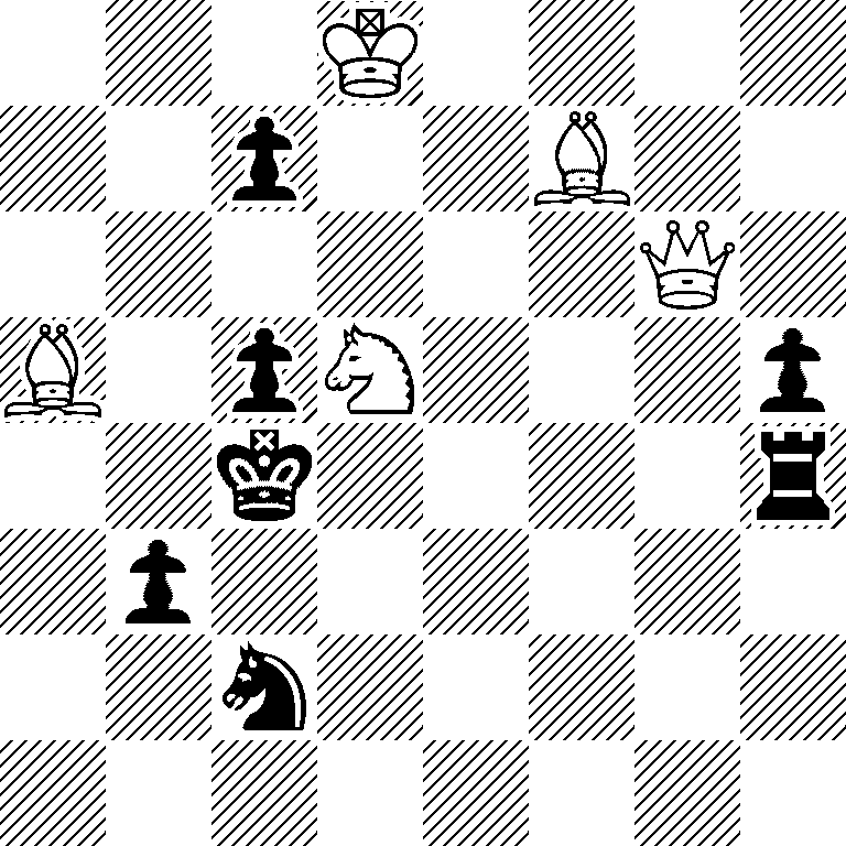 3K4/2p2B2/6Q1/B1pN3p/2k4r/1p6/2n5/8