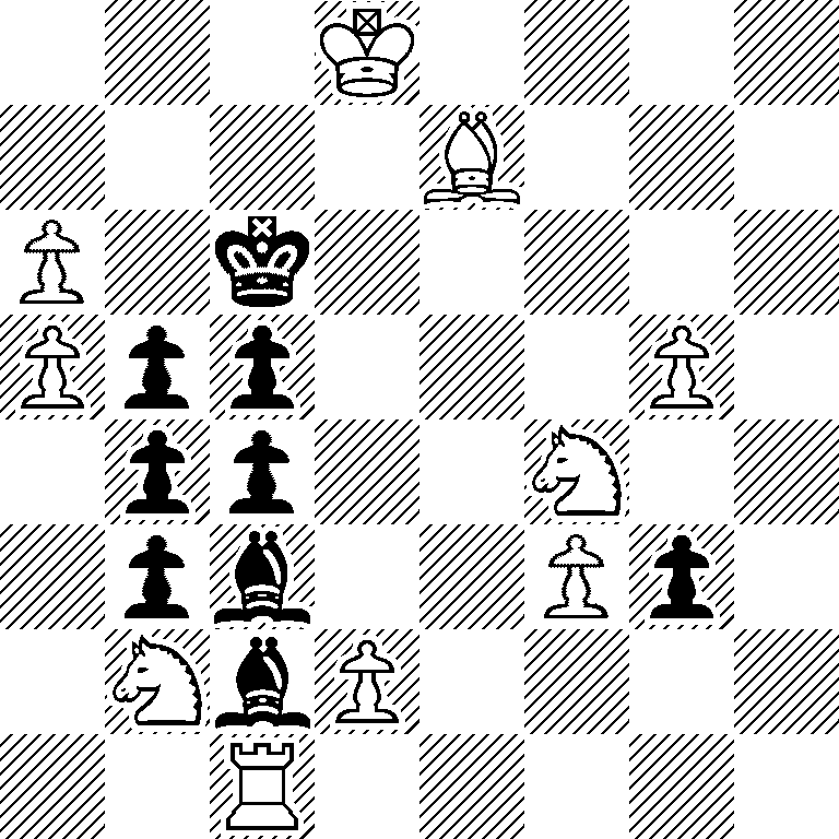 3K4/4B3/P1k5/Ppp3P1/1pp2N2/1pb2Pp1/1NbP4/2R5