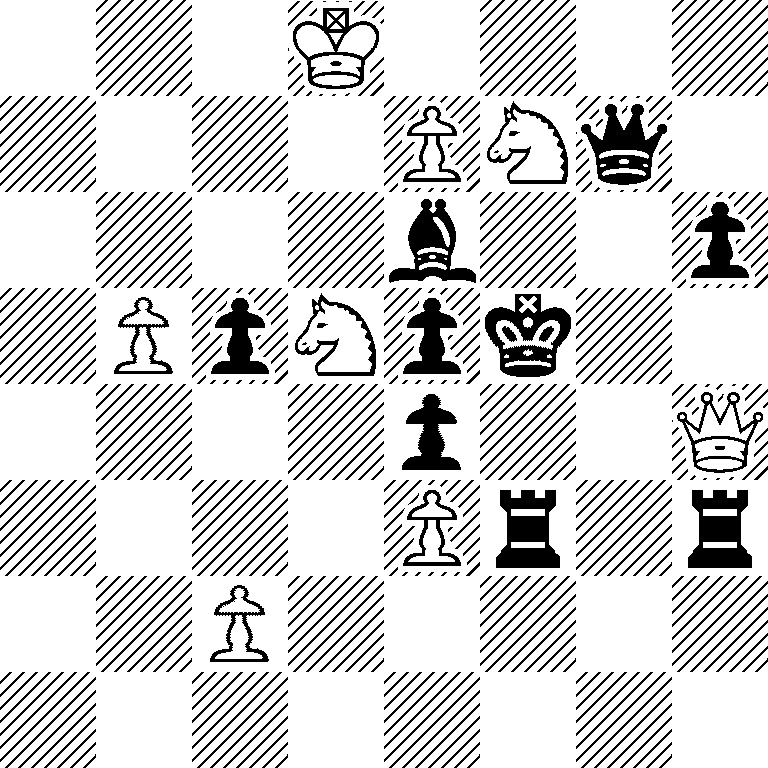 3K4/4PNq1/4b2p/1PpNpk2/4p2Q/4Pr1r/2P5/8