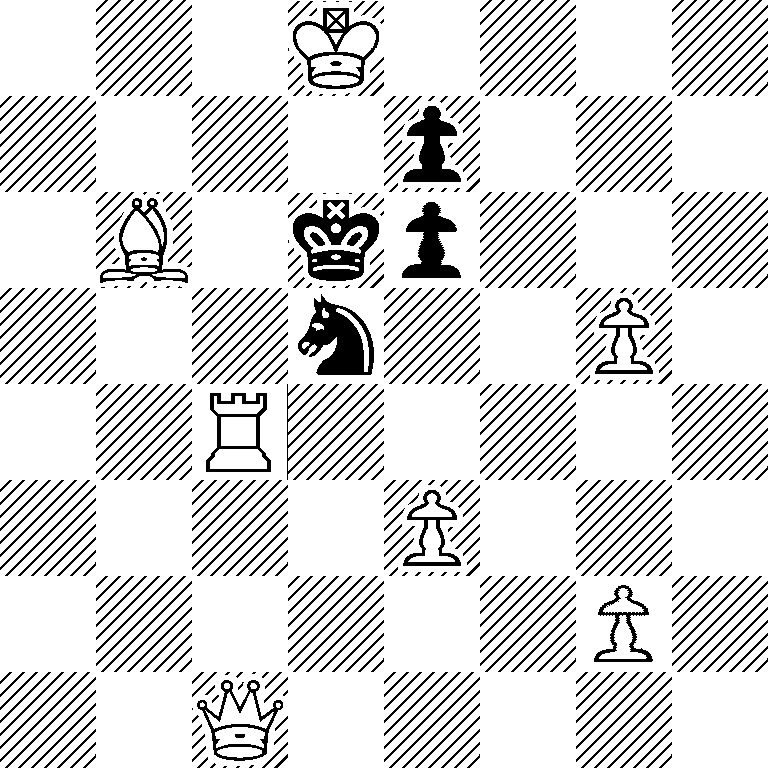 3K4/4p3/1B1kp3/3n2P1/2R5/4P3/6P1/2Q5