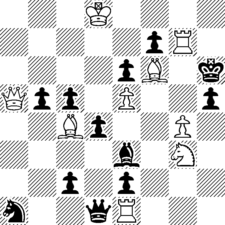 3K4/5pR1/4pB1k/Qpp1P2p/2Bp2P1/4b1N1/2p1p3/n2qR3