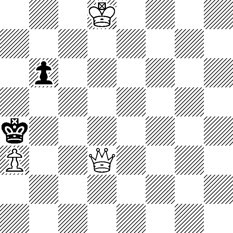 3K4/8/1p6/8/k7/P2Q4/8/8
