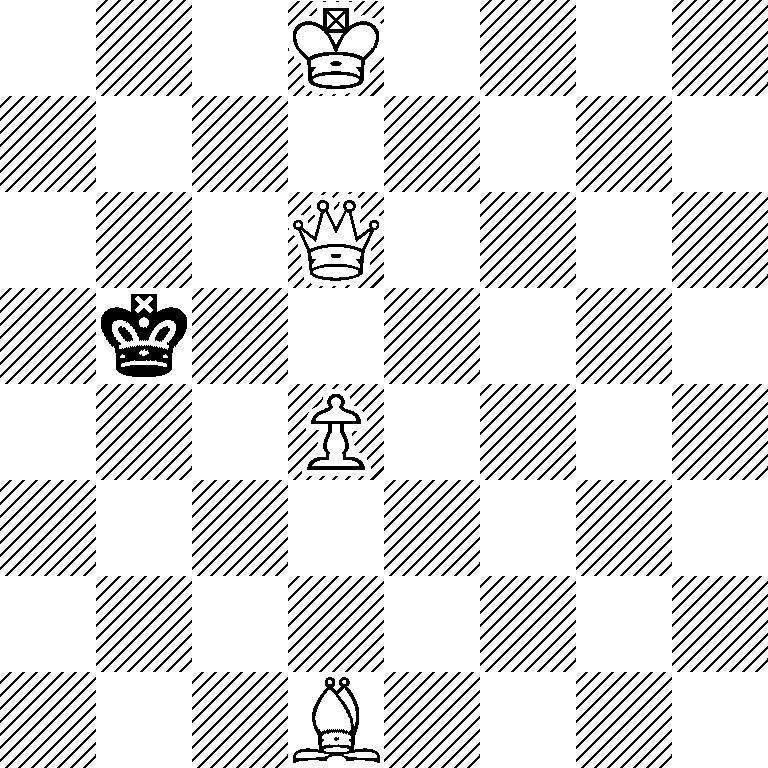 3K4/8/3Q4/1k6/3P4/8/8/3B4