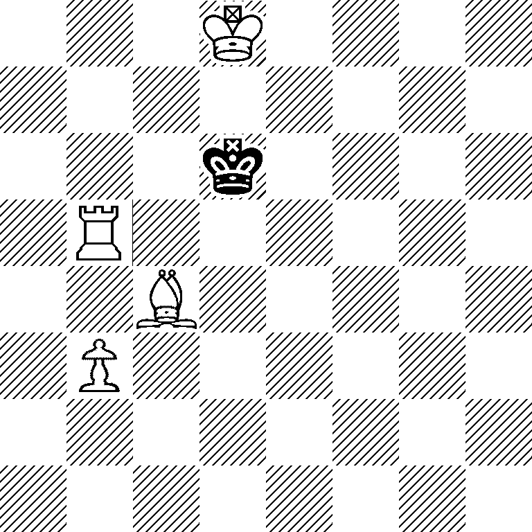 3K4/8/3k4/1R6/2B5/1P6/8/8