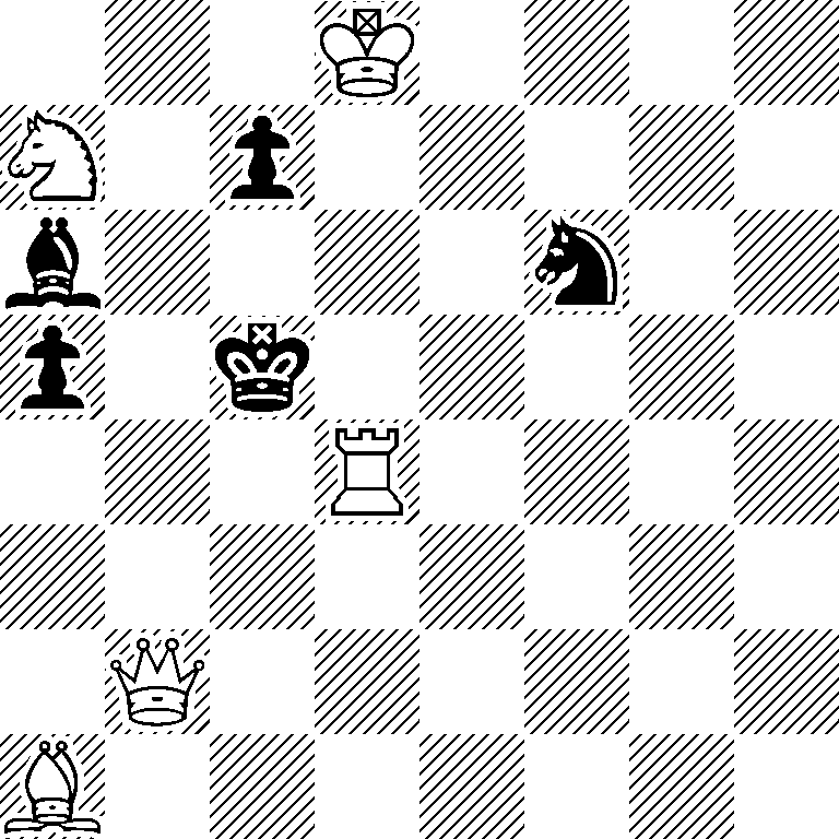 3K4/N1p5/b4n2/p1k5/3R4/8/1Q6/B7