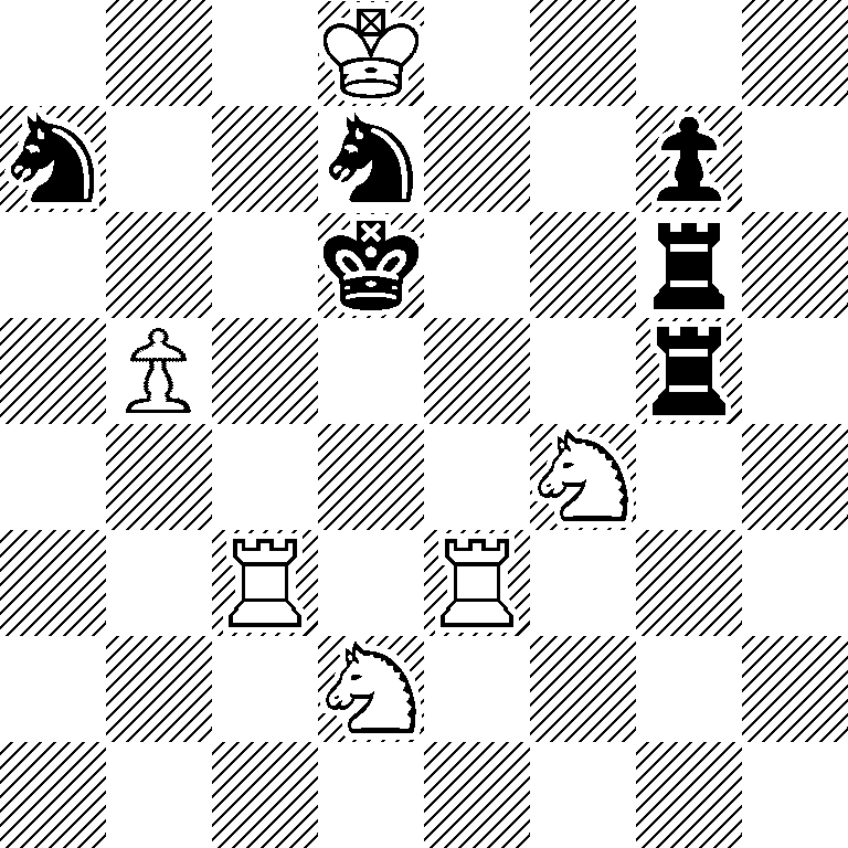 3K4/n2n2p1/3k2r1/1P4r1/5N2/2R1R3/3N4/8