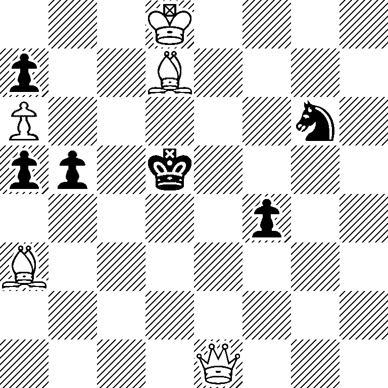 3K4/p2B4/P5n1/pp1k4/5p2/B7/8/4Q3