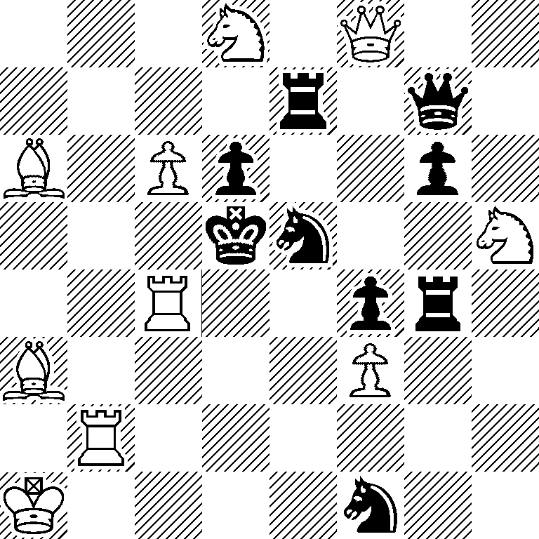 3N1Q2/4r1q1/B1Pp2p1/3kn2N/2R2pr1/B4P2/1R6/K4n2
