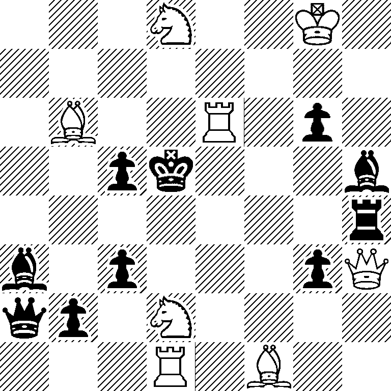 3N2K1/8/1B2R1p1/2pk3b/7r/b1p3pQ/qp1N4/3R1B2