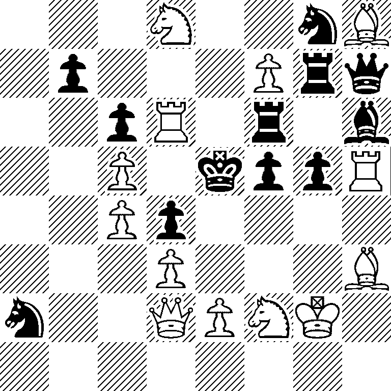 3N2nB/1p3Prq/2pR1r1b/2P1kppR/2Pp4/3P3B/n2QPNK1/8