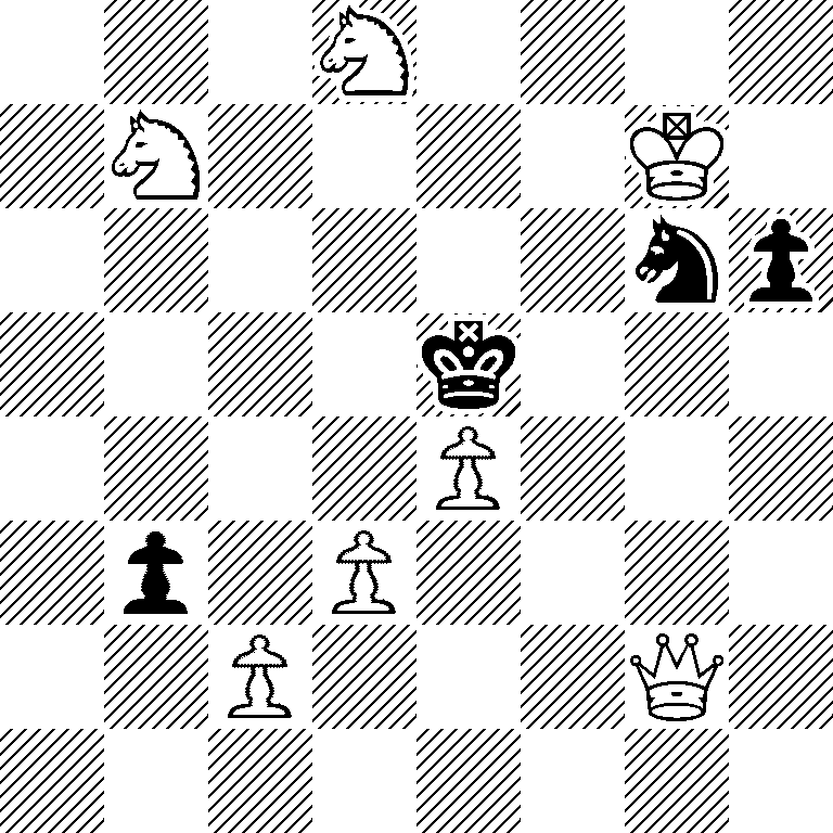 3N4/1N4K1/6np/4k3/4P3/1p1P4/2P3Q1/8