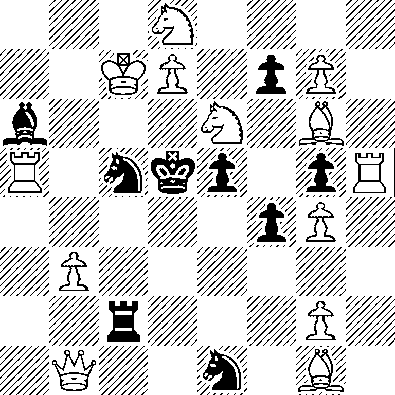 3N4/2KP1pP1/b3N1B1/R1nkp1pR/5pP1/1P6/2r3P1/1Q2n1B1