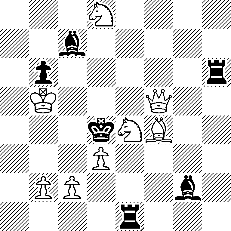 3N4/2b5/1p5r/1K3Q2/3kNB2/3P4/1PP3b1/4r3