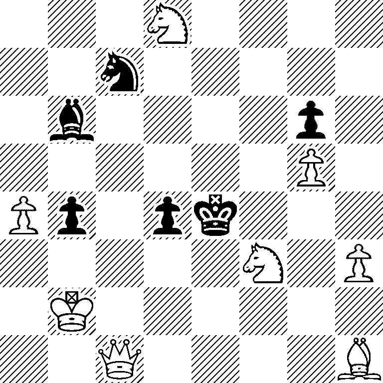 3N4/2n5/1b4p1/6P1/Pp1pk3/5N1P/1K6/2Q4B