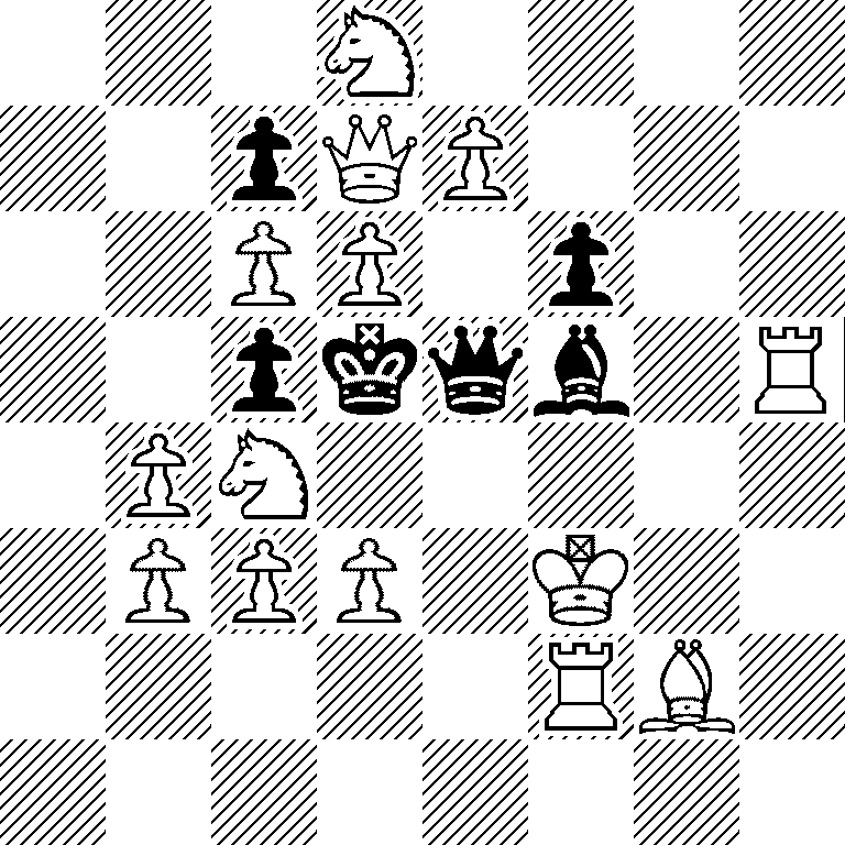 3N4/2pQP3/2PP1p2/2pkqb1R/1PN5/1PPP1K2/5RB1/8