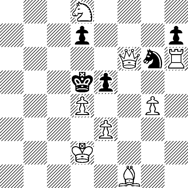 3N4/3p3p/5QnR/3kp3/3P2P1/4P3/3K4/5B2