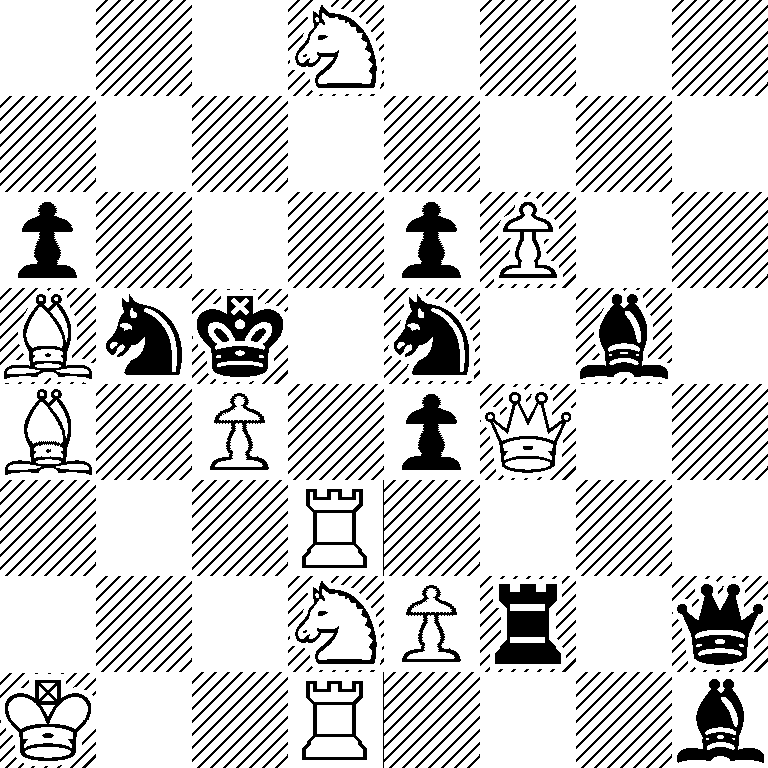 3N4/8/p3pP2/Bnk1n1b1/B1P1pQ2/3R4/3NPr1q/K2R3b