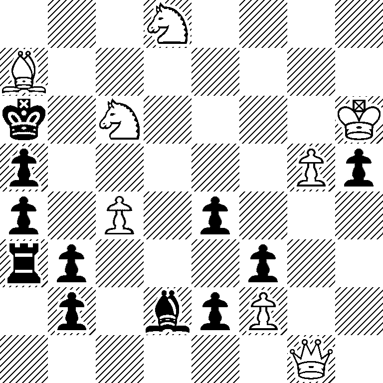 3N4/B7/k1N4K/p5Pp/p1P1p3/rp3p2/1p1bpP2/6Q1