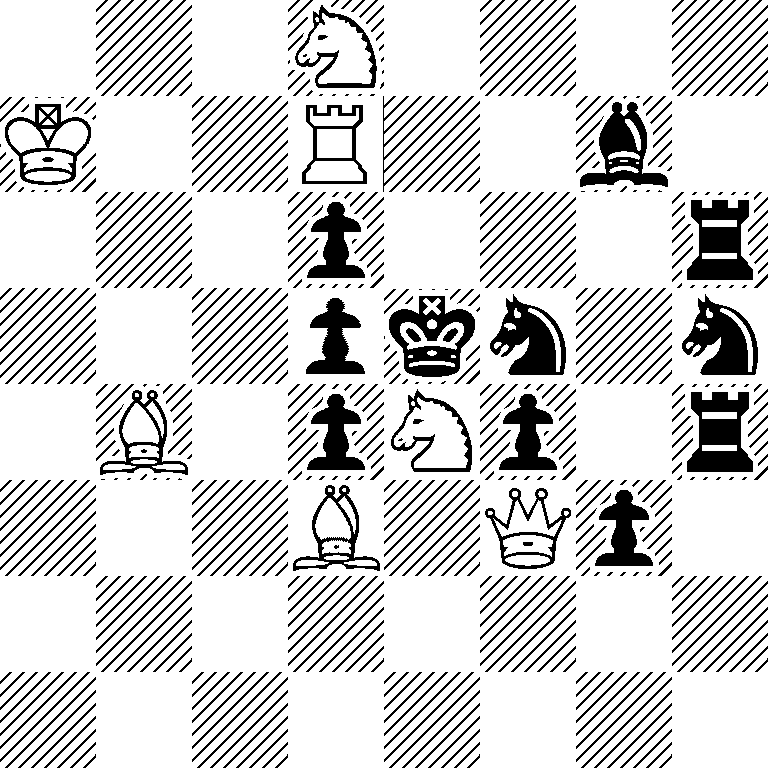 3N4/K2R2b1/3p3r/3pkn1n/1B1pNp1r/3B1Qp1/8/8