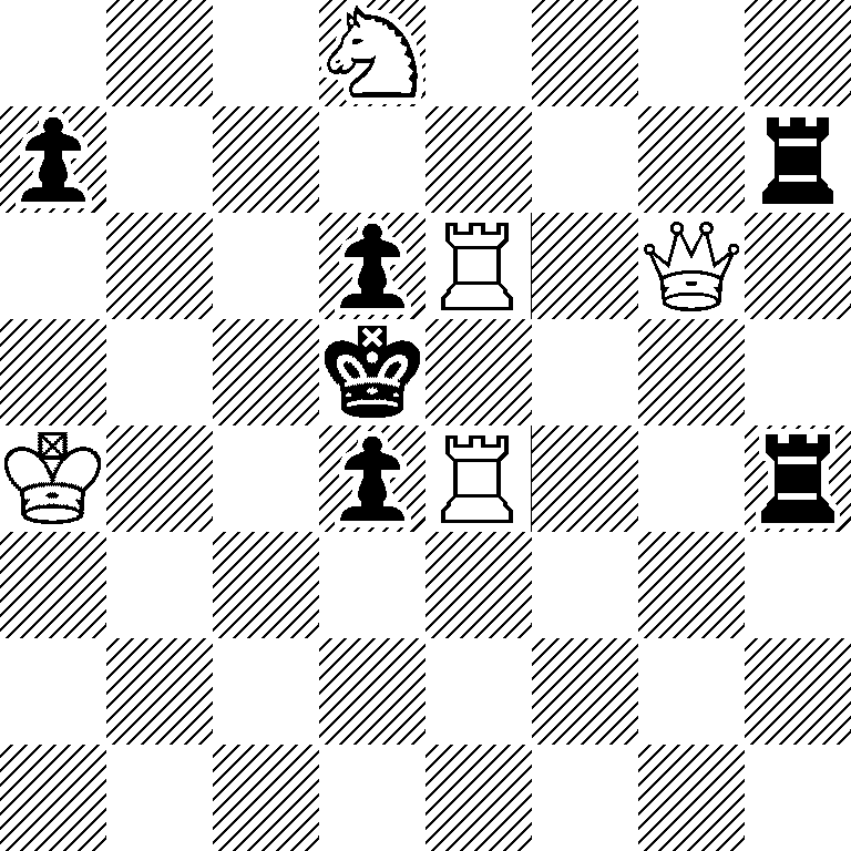 3N4/p6r/3pR1Q1/3k4/K2pR2r/8/8/8