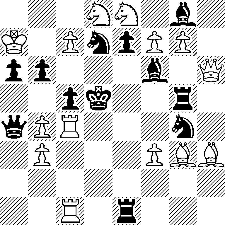 3NN1b1/K1PnpPP1/pp3b1Q/2pk2r1/qPR3n1/1P3PBB/8/2R1r3