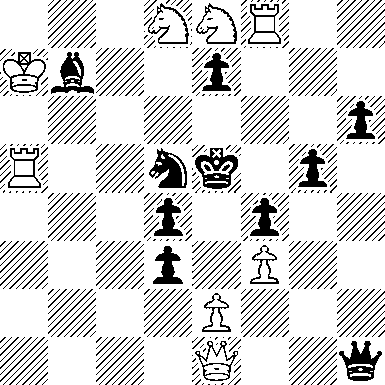 3NNR2/Kb2p3/7p/R2nk1p1/3p1p2/3p1P2/4P3/4Q2q