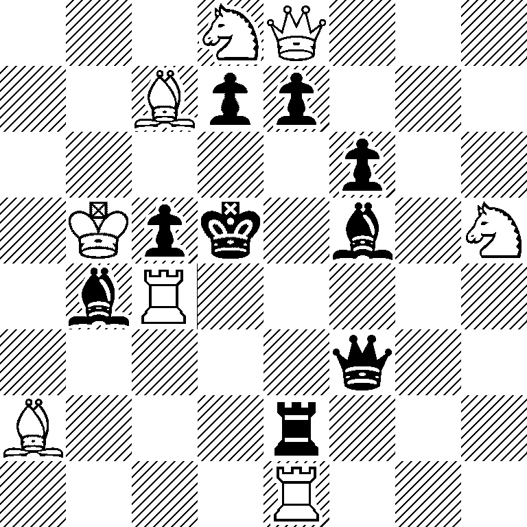 3NQ3/2Bpp3/5p2/1Kpk1b1N/1bR5/5q2/B3r3/4R3