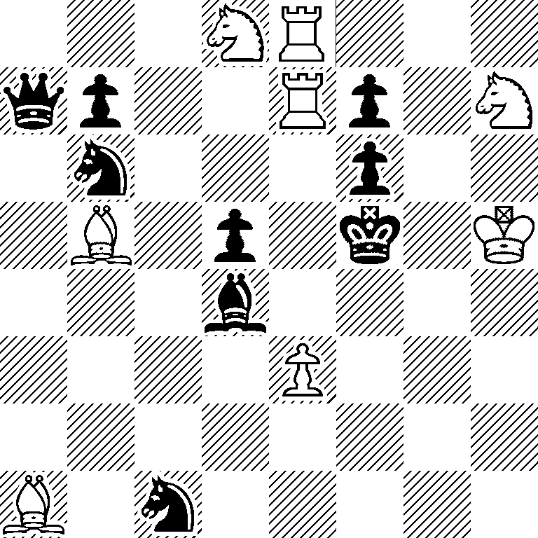 3NR3/qp2Rp1N/1n3p2/1B1p1k1K/3b4/4P3/8/B1n5