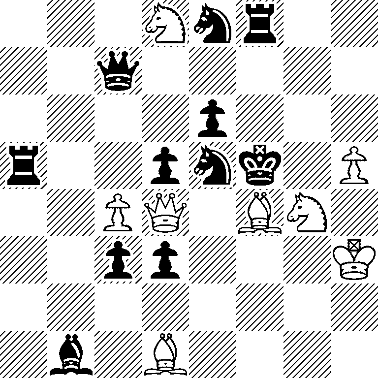 3Nnr2/2q5/4p3/r2pnk1P/2PQ1BN1/2pp3K/8/1b1B4