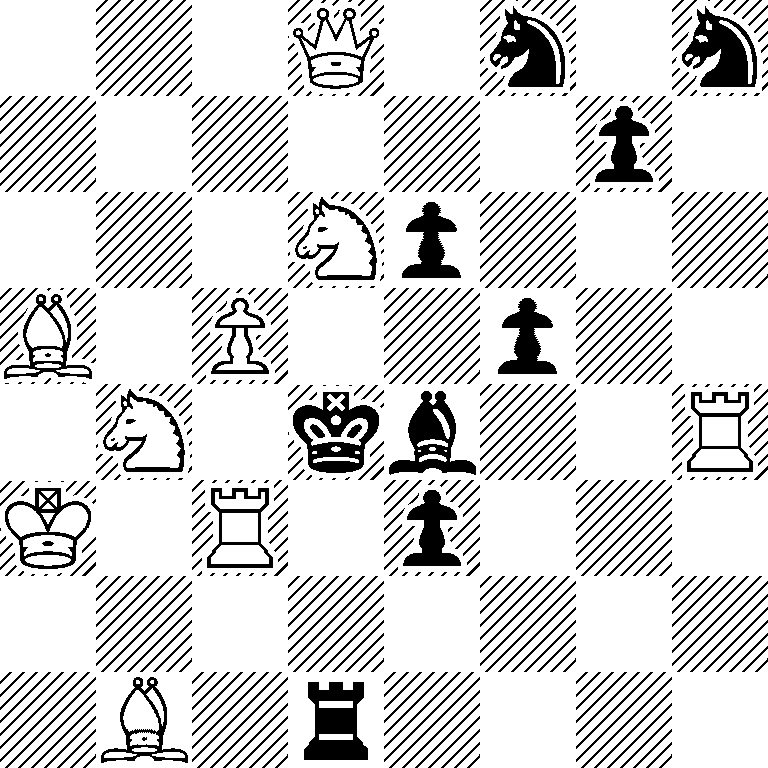 3Q1n1n/6p1/3Np3/B1P2p2/1N1kb2R/K1R1p3/8/1B1r4