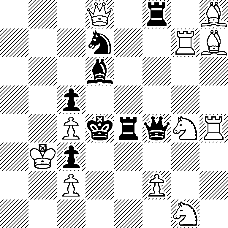 3Q1r1B/3n2RB/3b4/2p5/2PkrqNR/1Kp5/2P2P2/6N1