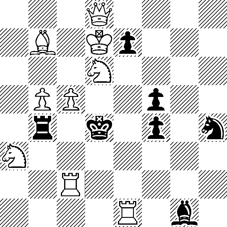 3Q4/1B1Kp3/3N4/1PP2p2/1r1k1p1n/N7/2R5/4R1b1