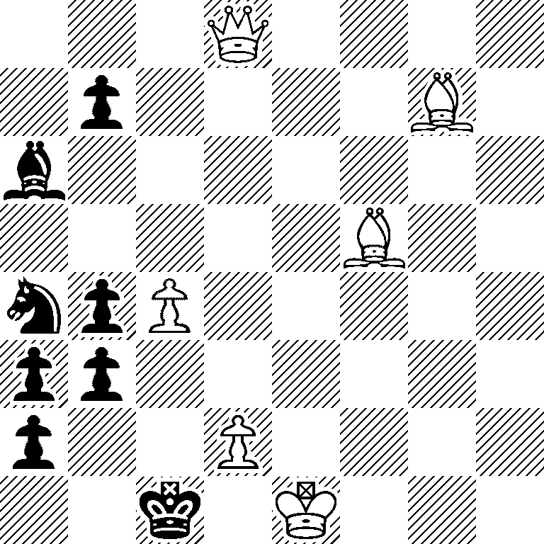 3Q4/1p4B1/b7/5B2/npP5/pp6/p2P4/2k1K3