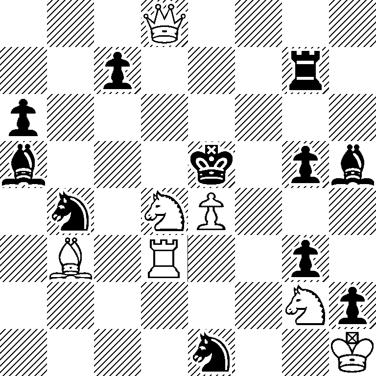 3Q4/2p3r1/p7/b3k1pb/1n1NP3/1B1R2p1/6Np/4n2K
