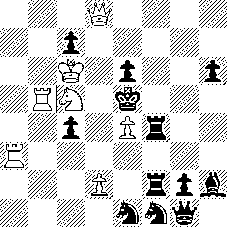 3Q4/2p5/2K1p2p/1RN1k3/2p1Pr2/R7/3P1rpb/4nnq1
