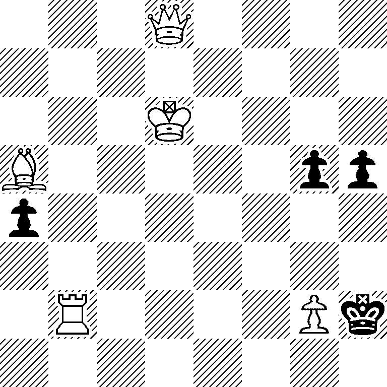 3Q4/8/3K4/B5pp/p7/8/1R4Pk/8