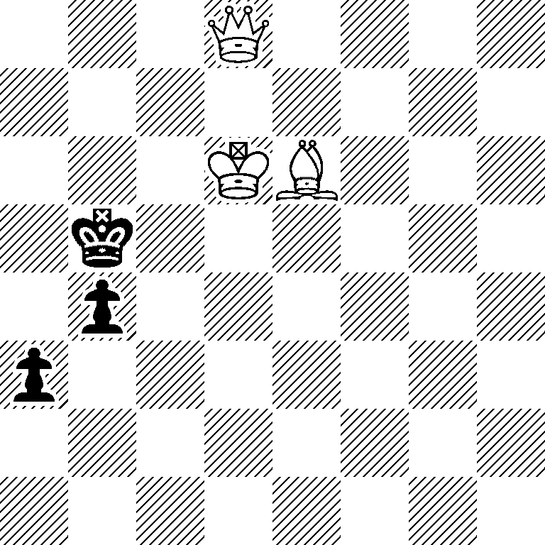 3Q4/8/3KB3/1k6/1p6/p7/8/8